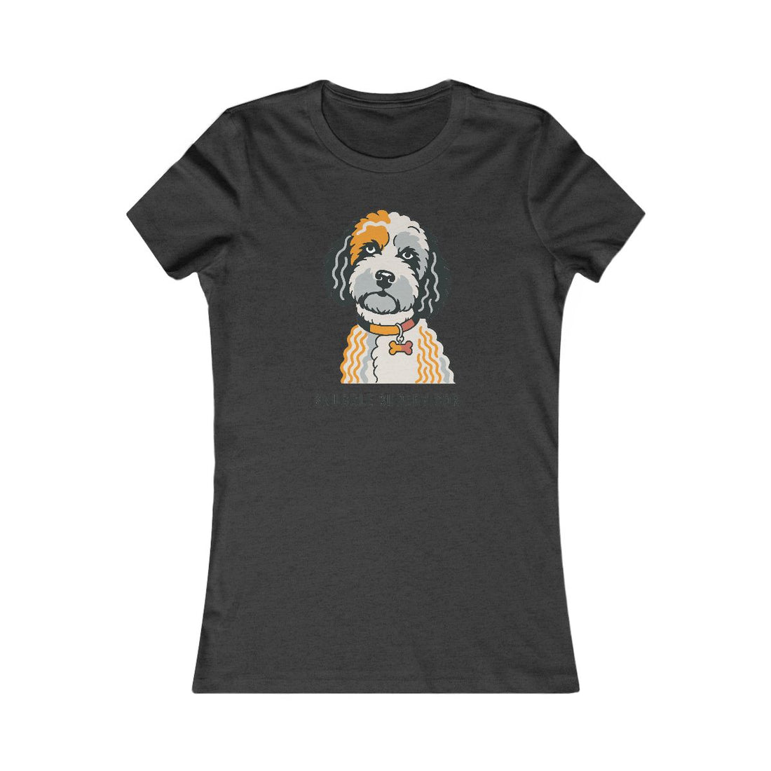 Dark Grey Heather — Front | Cockapoo Snuggle Supervisor Women's Tee