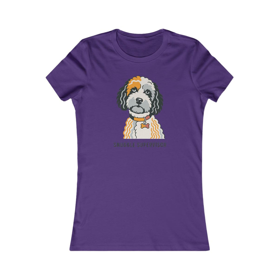Team Purple — Front | Cockapoo Snuggle Supervisor Women's Tee