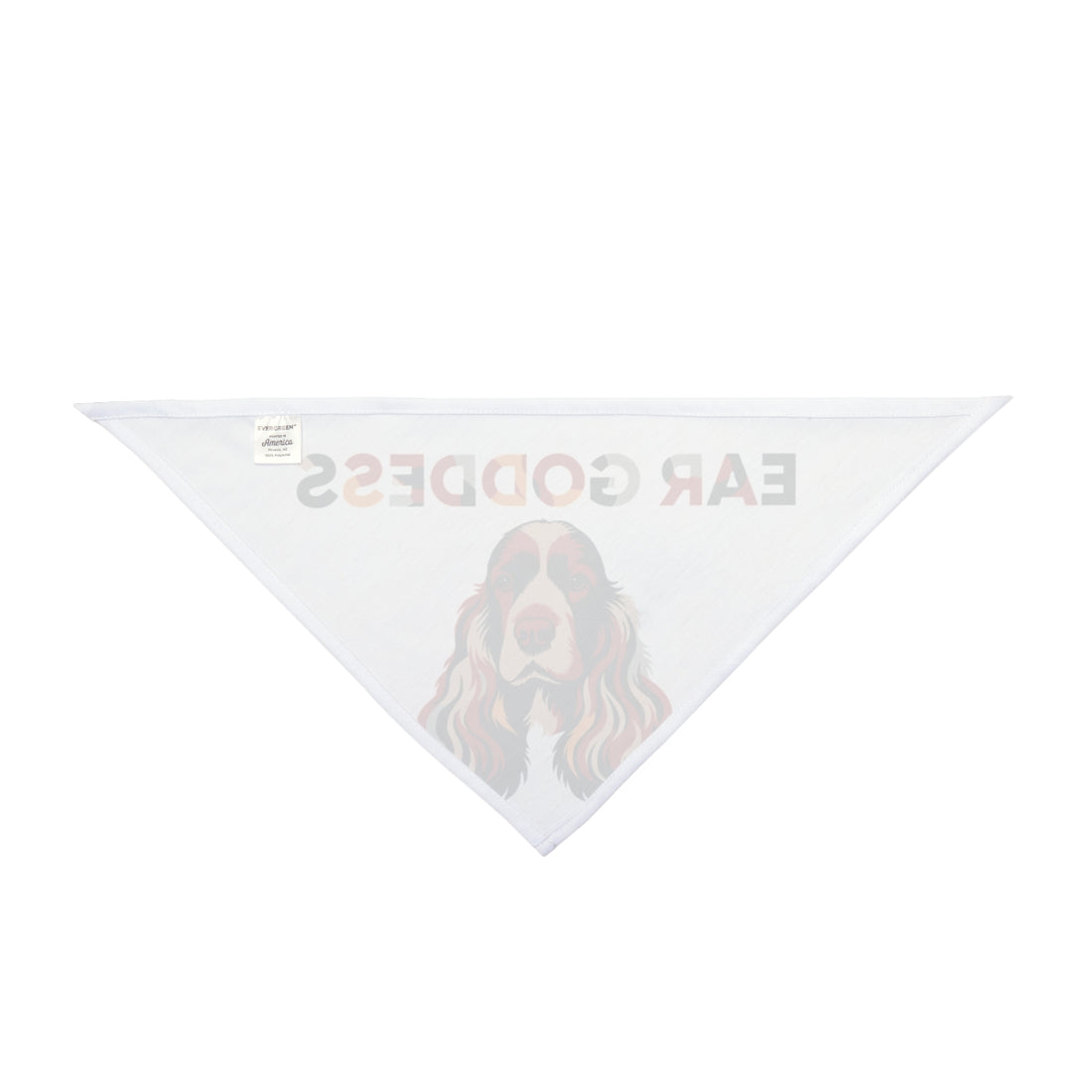27" × 13" — Back | Cocker Spaniel Ear Goddess Bandana