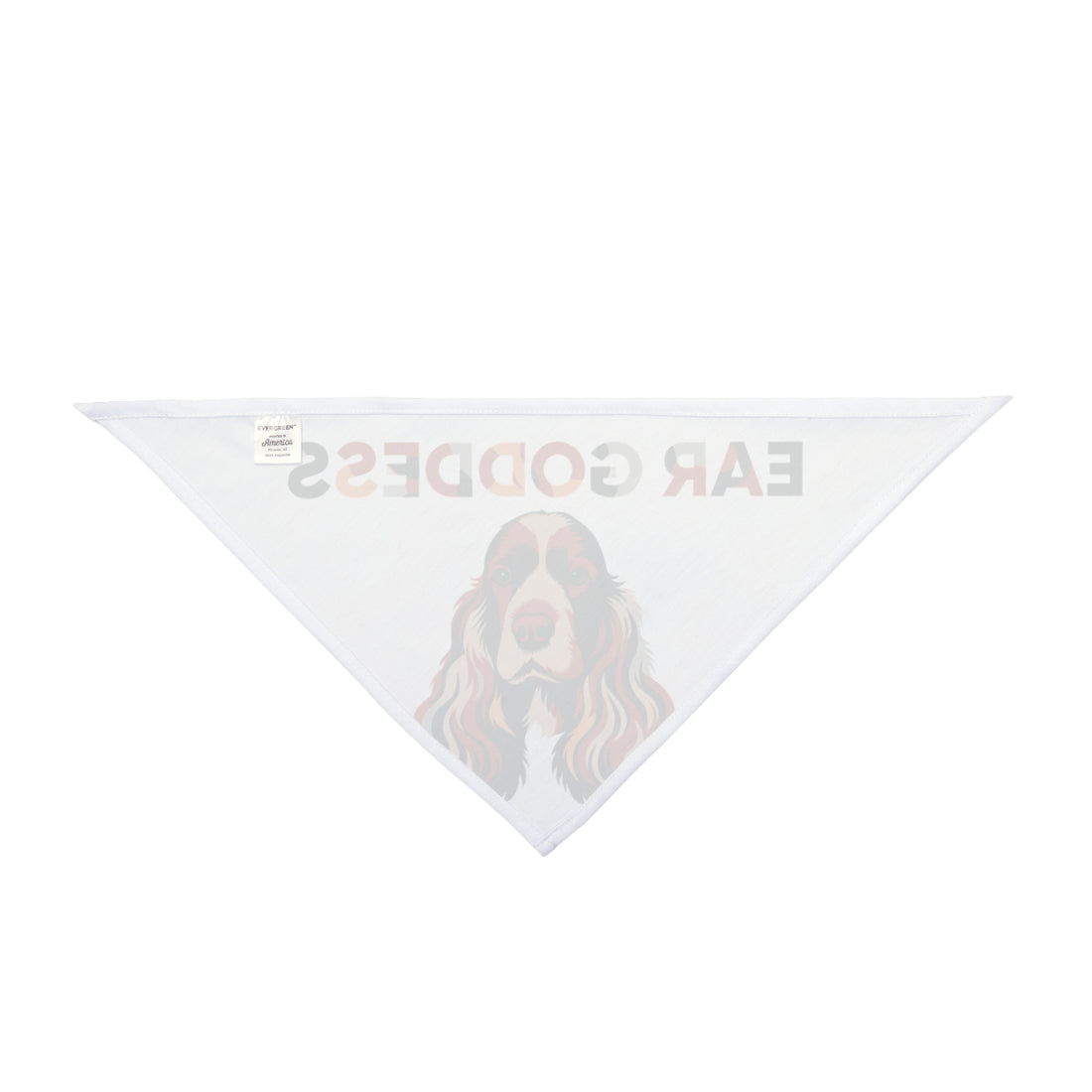 20" × 10" — Back | Cocker Spaniel Ear Goddess Bandana