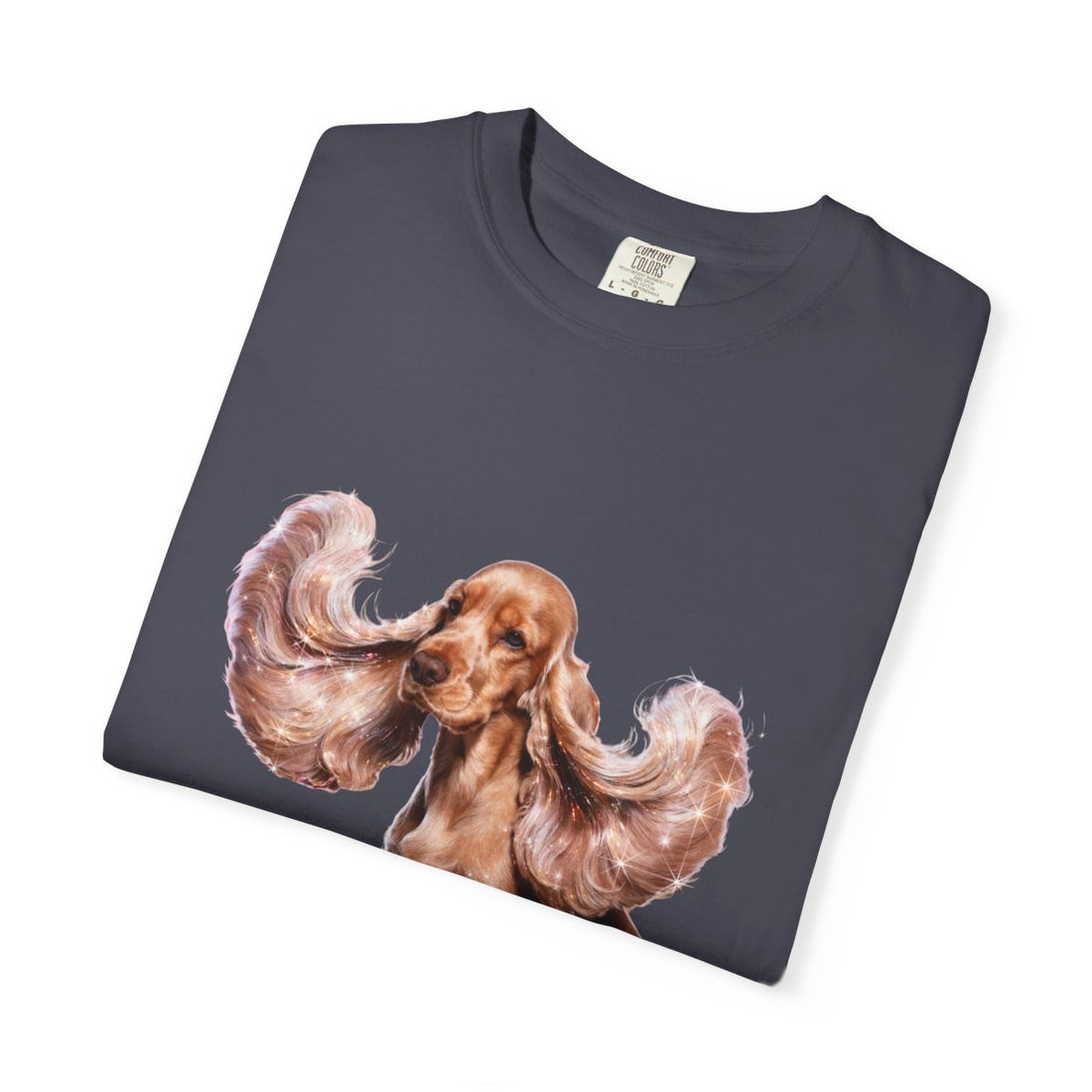 Navy — Folded | Cocker Spaniel 'It'S The Ears' Garment-Dyed Tee