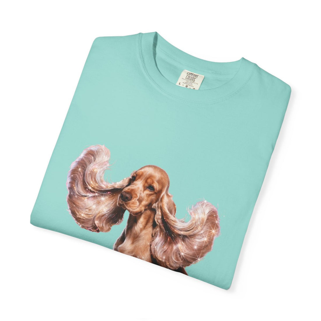 Chalky Mint — Folded | Cocker Spaniel 'It'S The Ears' Garment-Dyed Tee