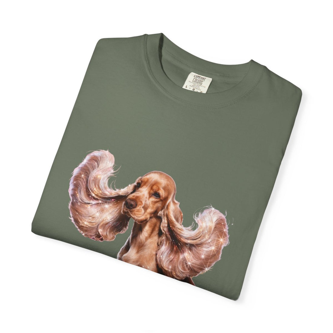 Moss — Folded | Cocker Spaniel 'It'S The Ears' Garment-Dyed Tee