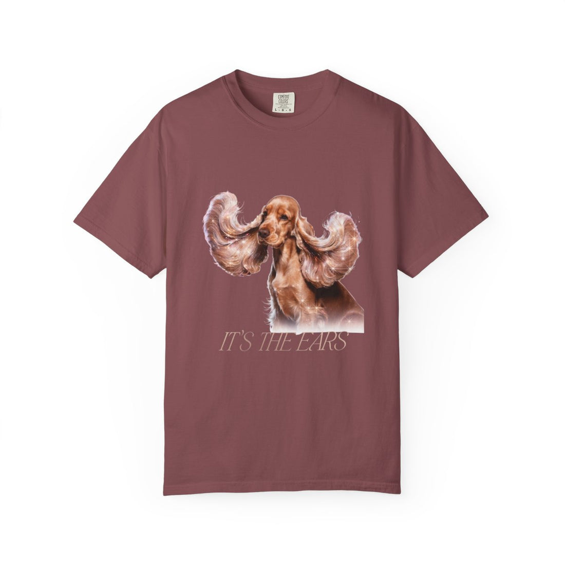 Brick — Front | Cocker Spaniel 'It'S The Ears' Garment-Dyed Tee
