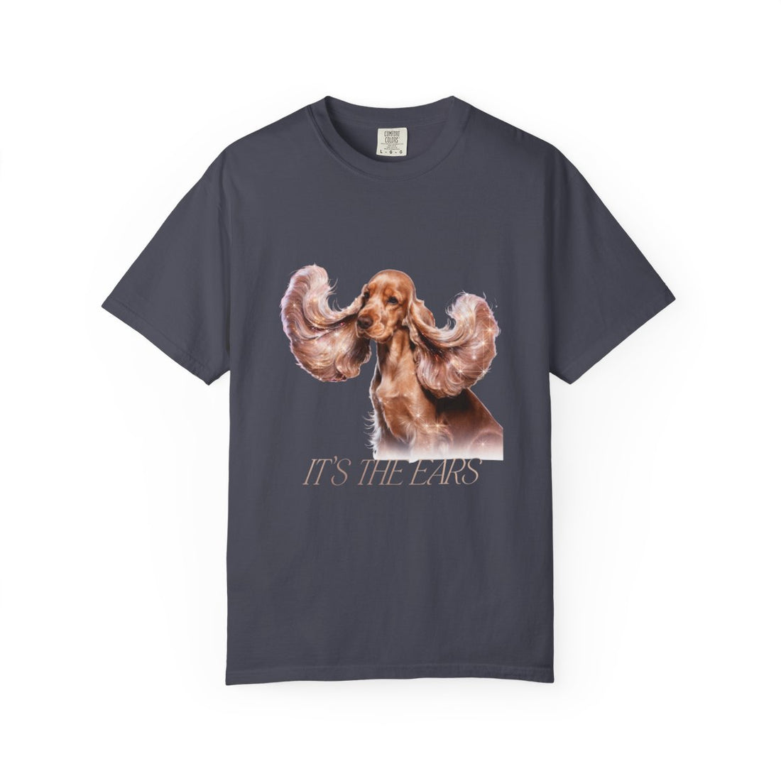 Navy — Front | Cocker Spaniel 'It'S The Ears' Garment-Dyed Tee