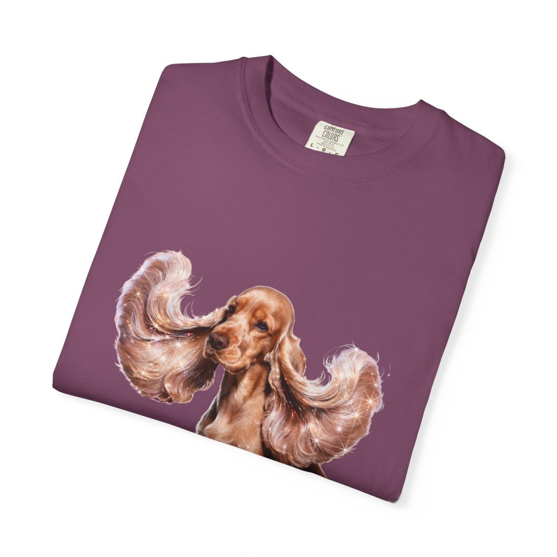 Berry — Folded | Cocker Spaniel 'It'S The Ears' Garment-Dyed Tee