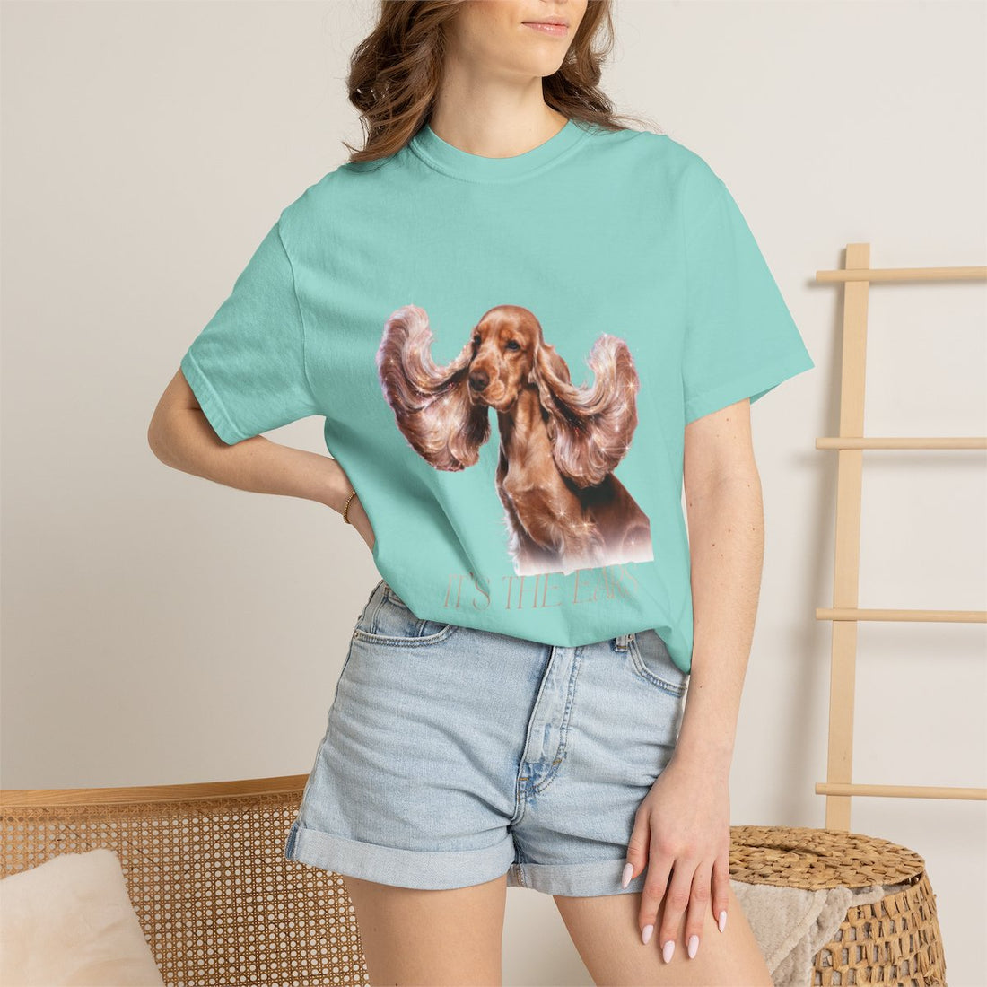Chalky Mint — Lifestyle | Cocker Spaniel 'It'S The Ears' Garment-Dyed Tee