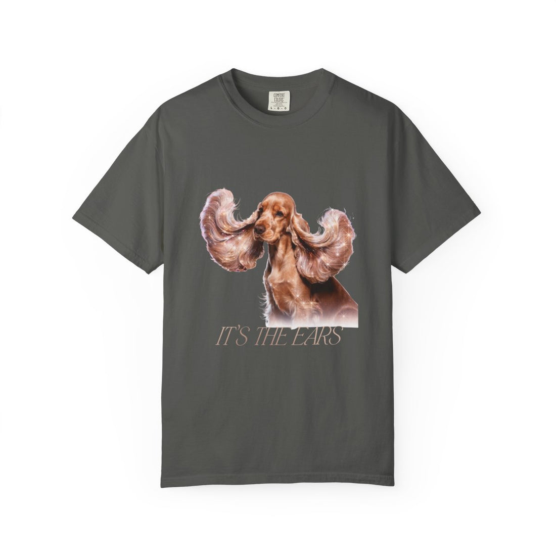Pepper — Front | Cocker Spaniel 'It'S The Ears' Garment-Dyed Tee