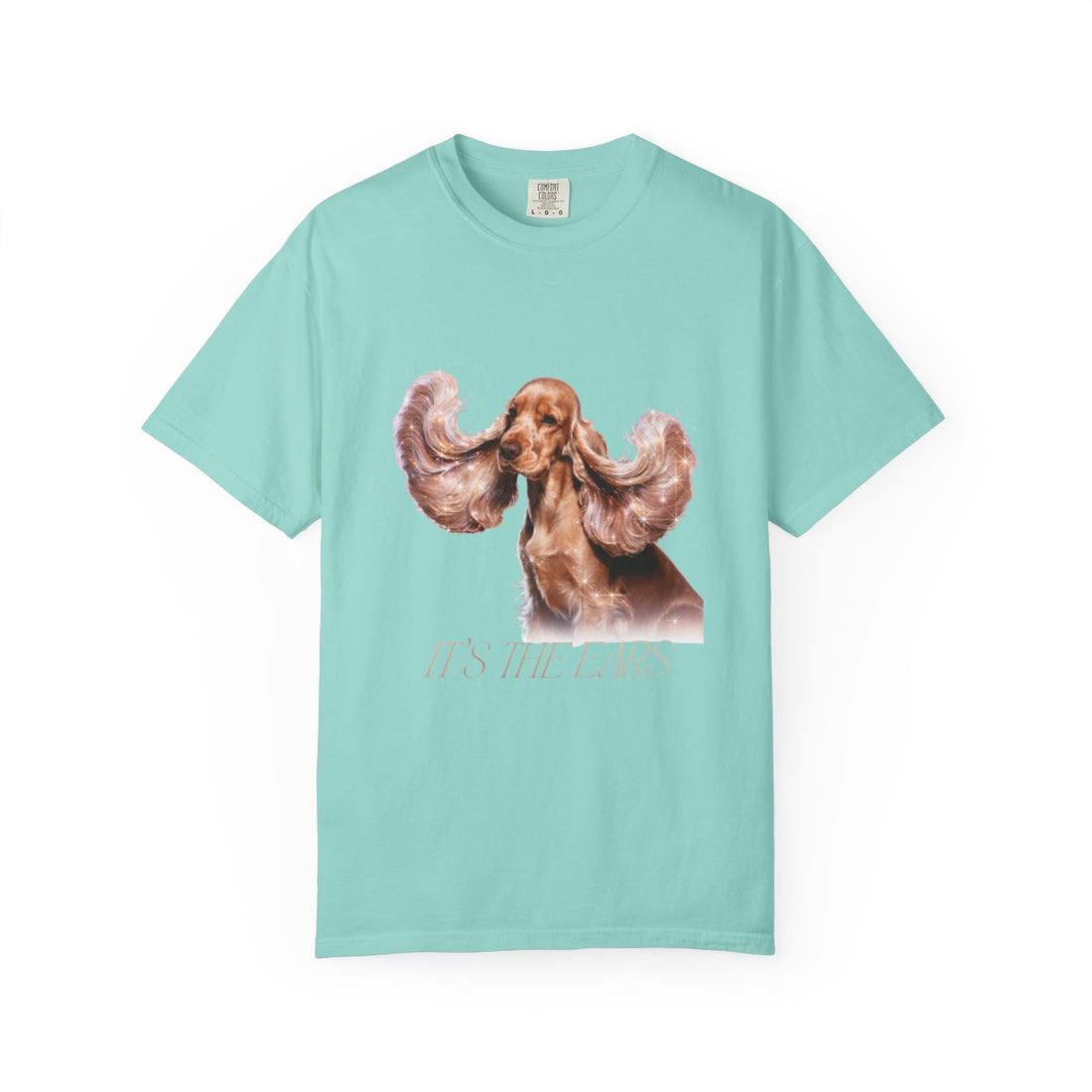 Chalky Mint — Front | Cocker Spaniel 'It'S The Ears' Garment-Dyed Tee