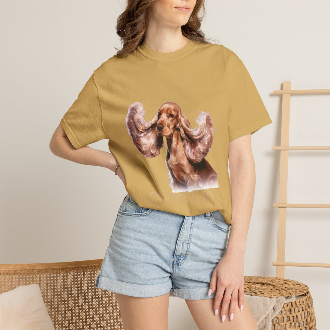 Mustard — Lifestyle | Cocker Spaniel 'It'S The Ears' Garment-Dyed Tee