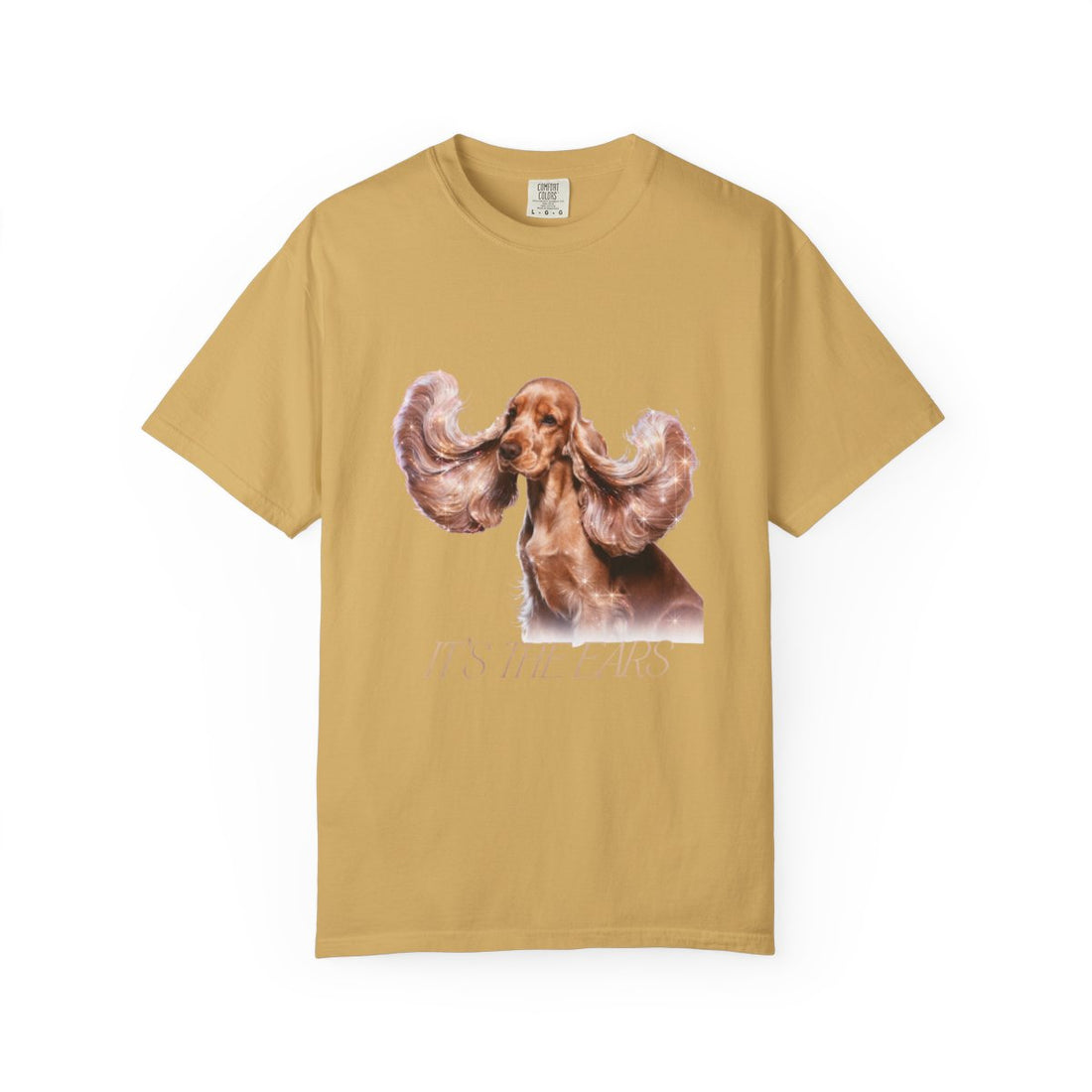 Mustard — Front | Cocker Spaniel 'It'S The Ears' Garment-Dyed Tee