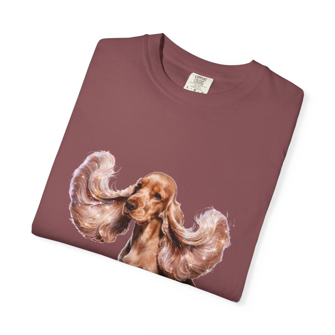 Brick — Folded | Cocker Spaniel 'It'S The Ears' Garment-Dyed Tee