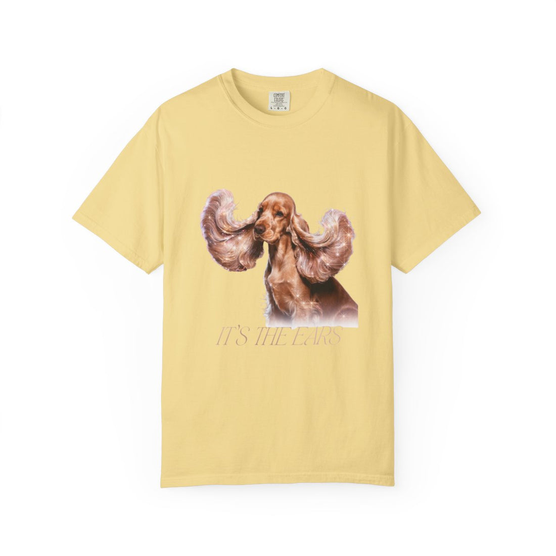 Butter — Front | Cocker Spaniel 'It'S The Ears' Garment-Dyed Tee