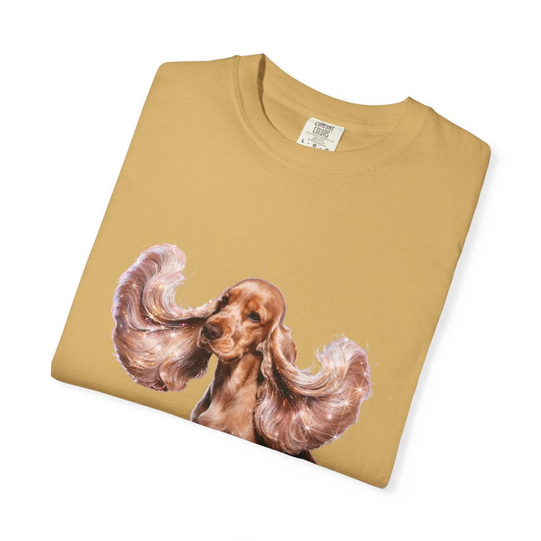 Mustard — Folded | Cocker Spaniel 'It'S The Ears' Garment-Dyed Tee