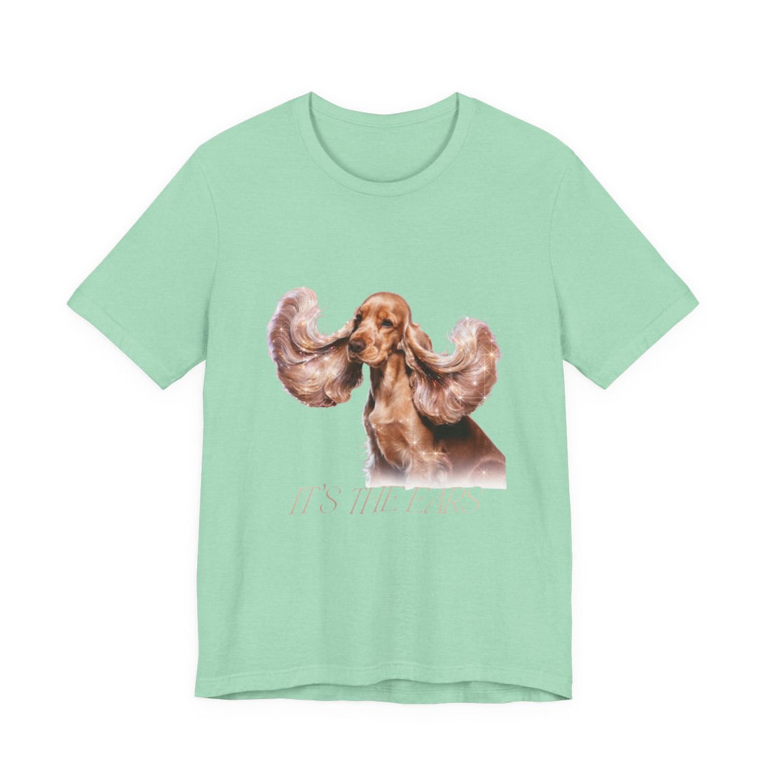 Heather Mint — Front | Cocker Spaniel 'It'S The Ears' Tee
