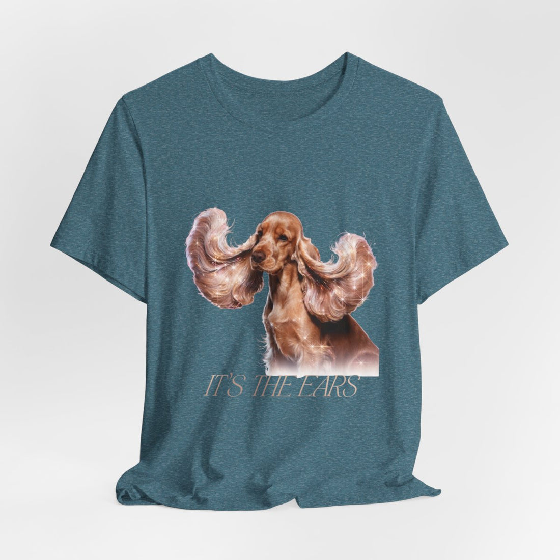 Heather Deep Teal — Hanging | Cocker Spaniel 'It'S The Ears' Tee