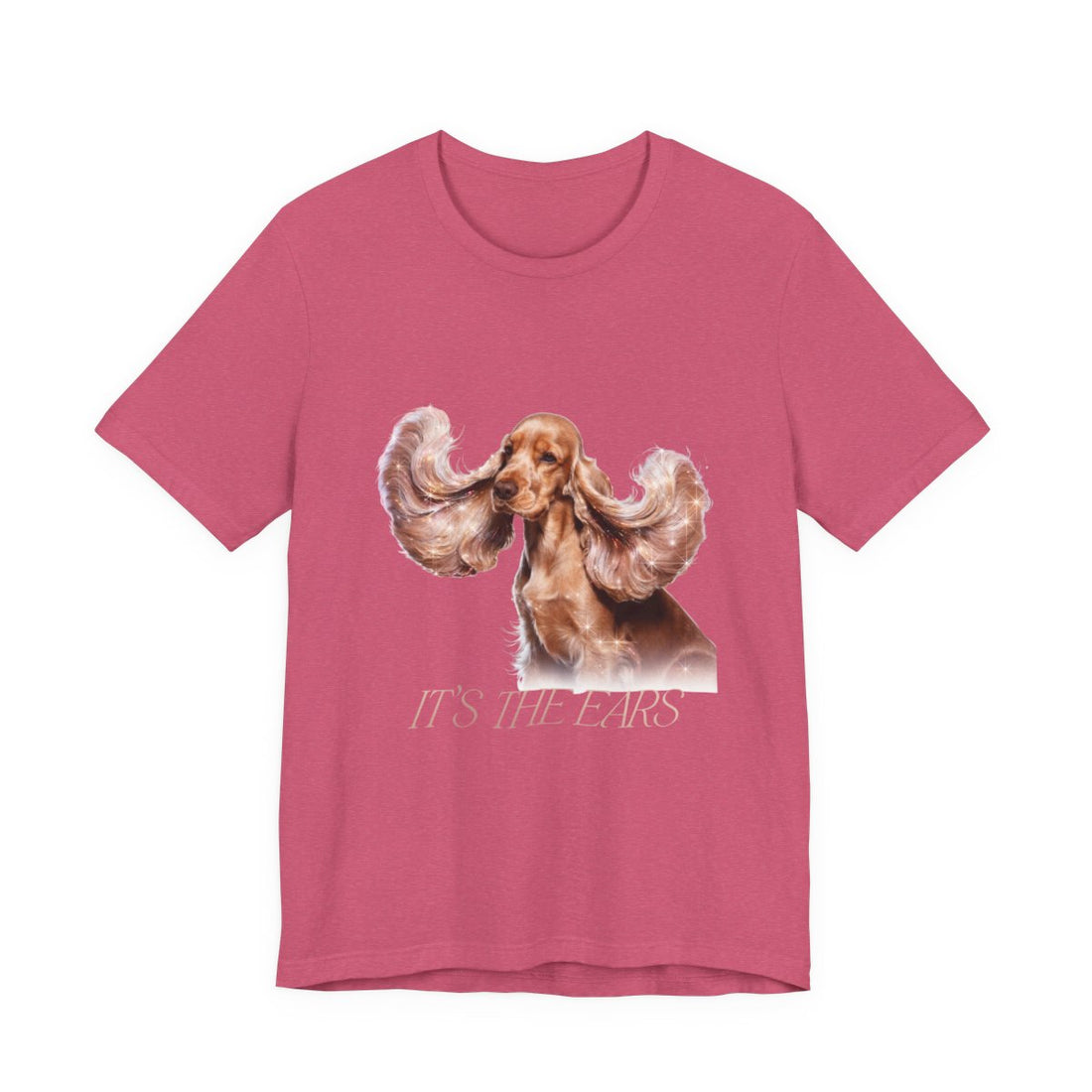 Heather Raspberry — Front | Cocker Spaniel 'It'S The Ears' Tee