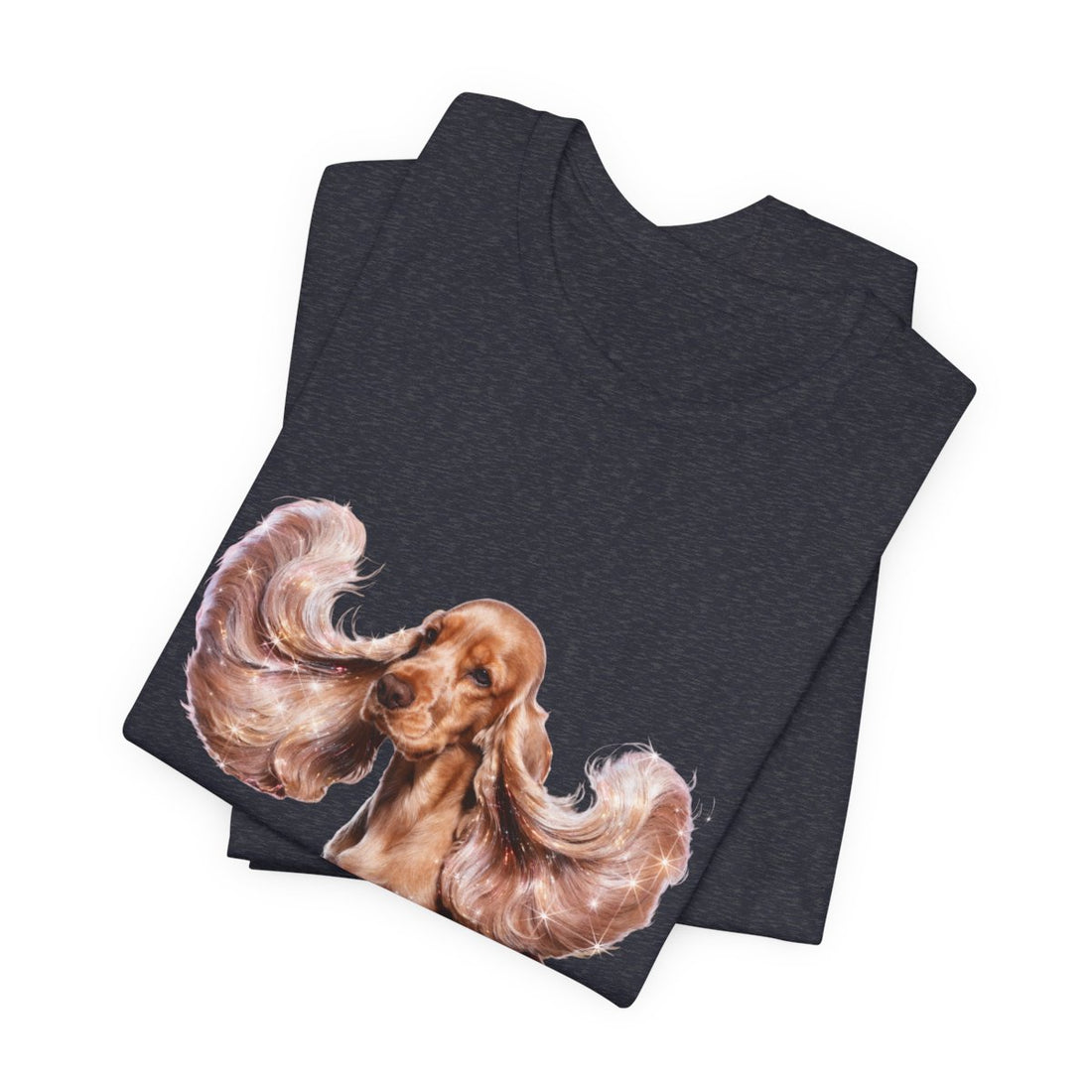 Heather Navy — Folded | Cocker Spaniel 'It'S The Ears' Tee