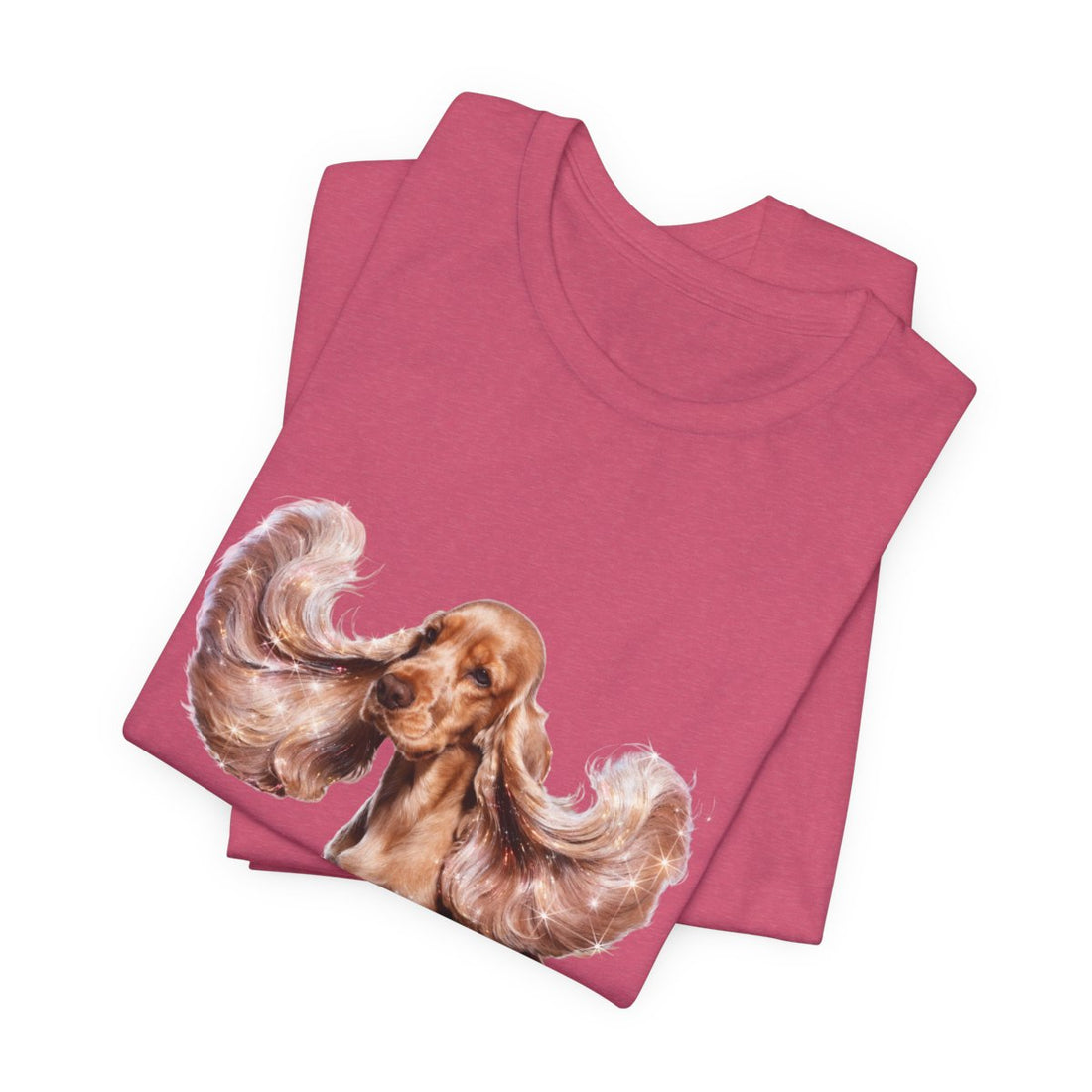 Heather Raspberry — Folded | Cocker Spaniel 'It'S The Ears' Tee