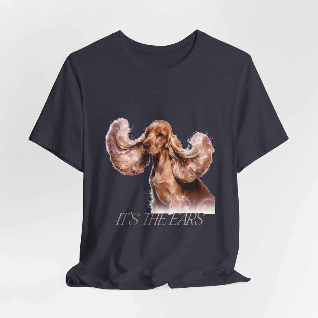 Heather Midnight Navy — Hanging | Cocker Spaniel 'It'S The Ears' Tee