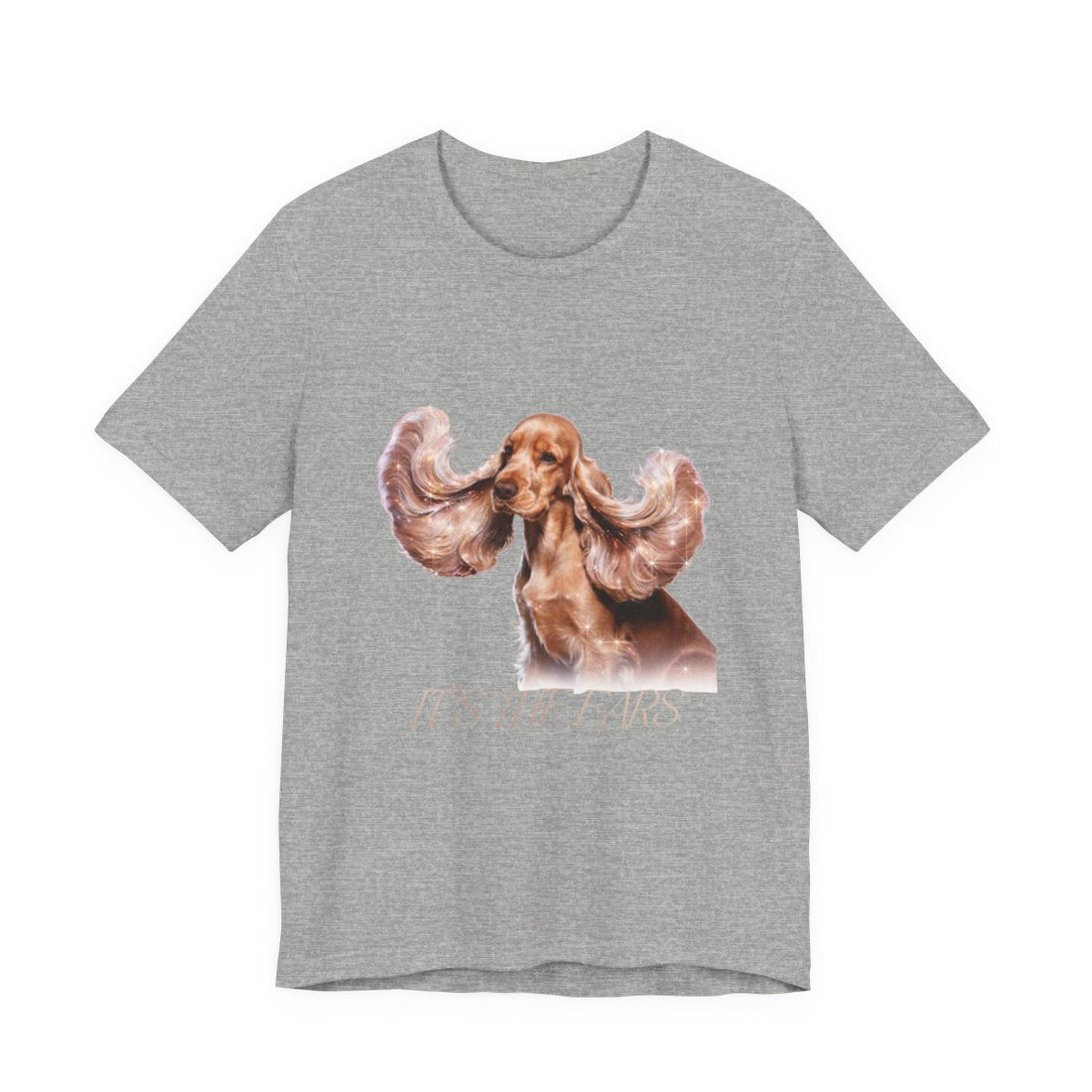 Athletic Heather — Front | Cocker Spaniel 'It'S The Ears' Tee