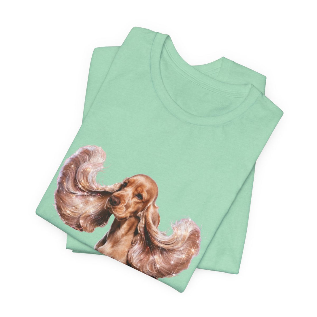 Heather Mint — Folded | Cocker Spaniel 'It'S The Ears' Tee