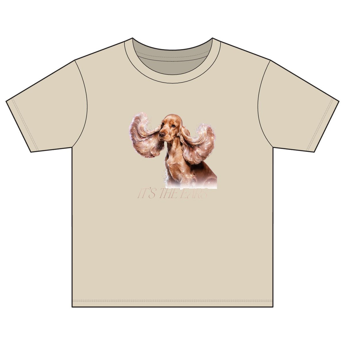 Sand — Front | Cocker Spaniel 'It'S The Ears' Youth Tee