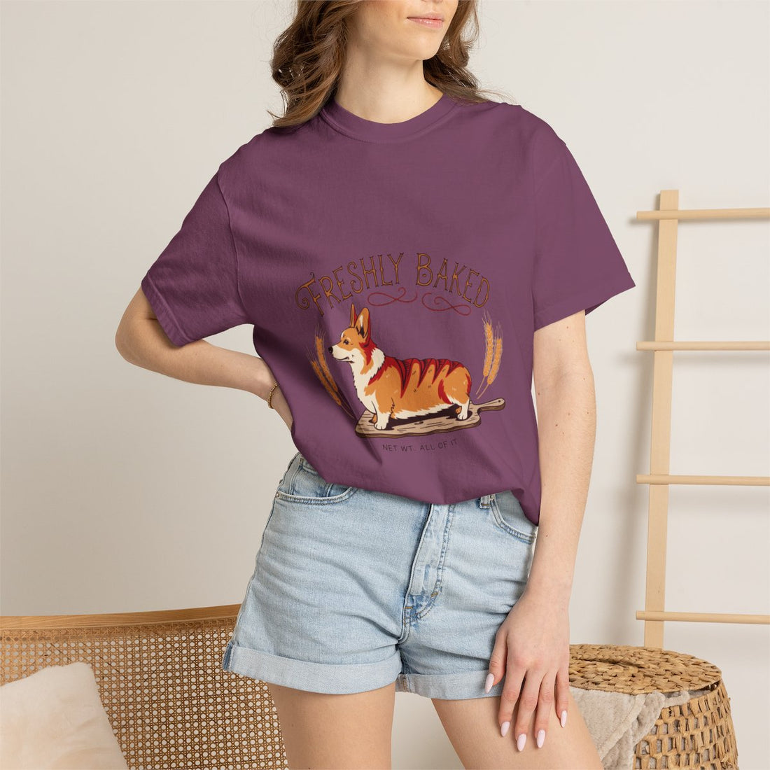 Berry — Lifestyle | Corgi 'Freshly Baked' Garment-Dyed Tee