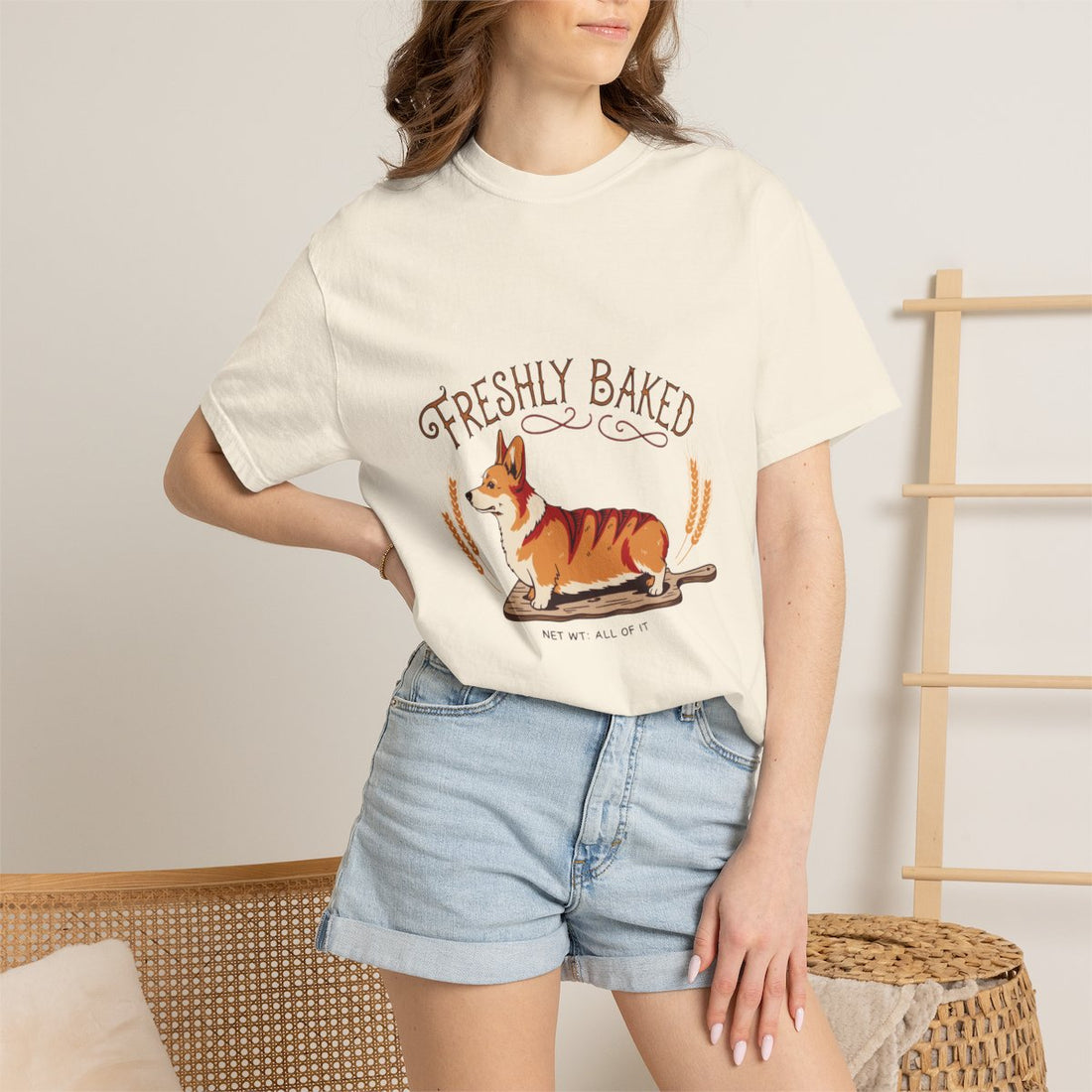 Ivory — Lifestyle | Corgi 'Freshly Baked' Garment-Dyed Tee