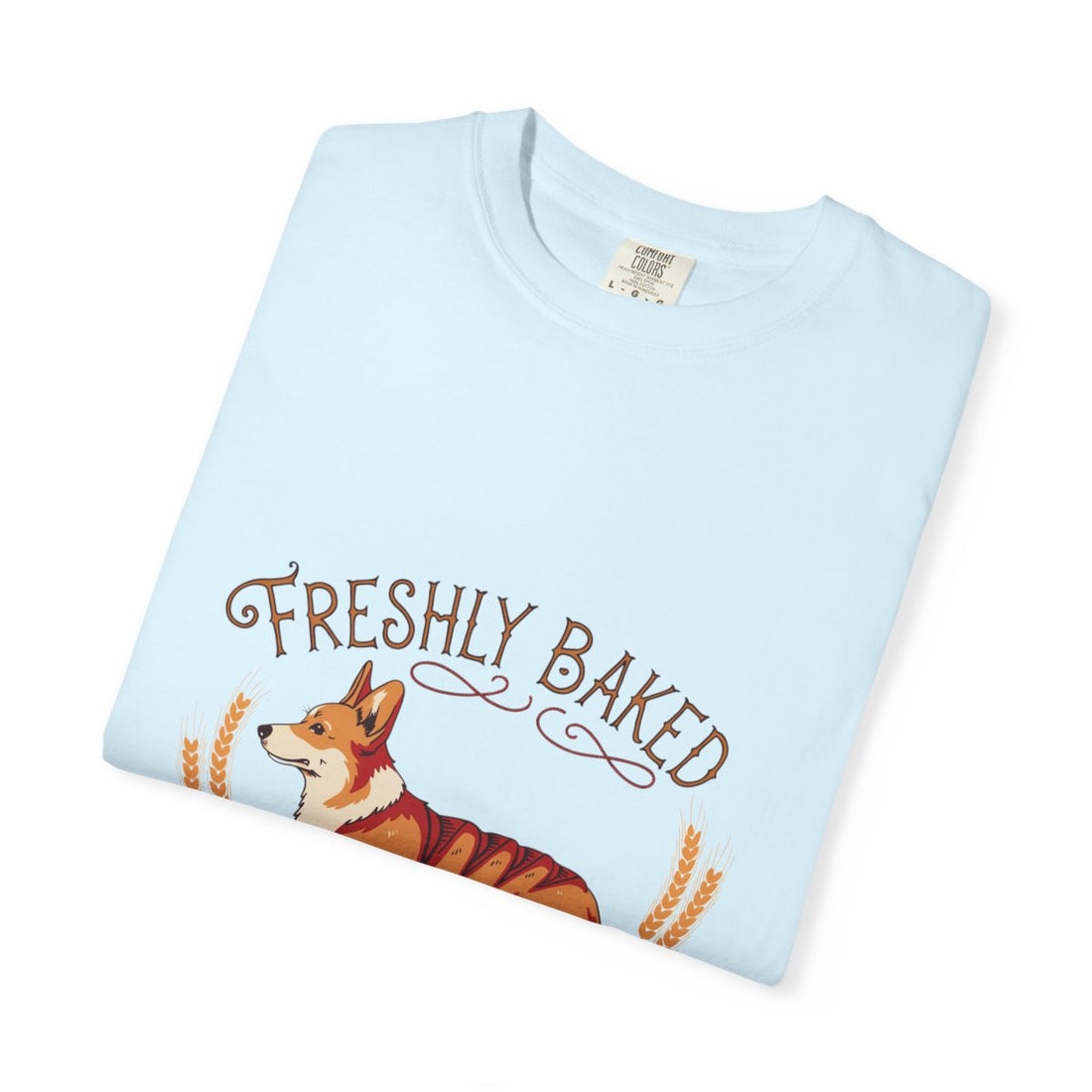 Chambray — Folded | Corgi 'Freshly Baked' Garment-Dyed Tee