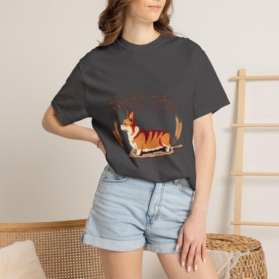 Graphite — Lifestyle | Corgi 'Freshly Baked' Garment-Dyed Tee