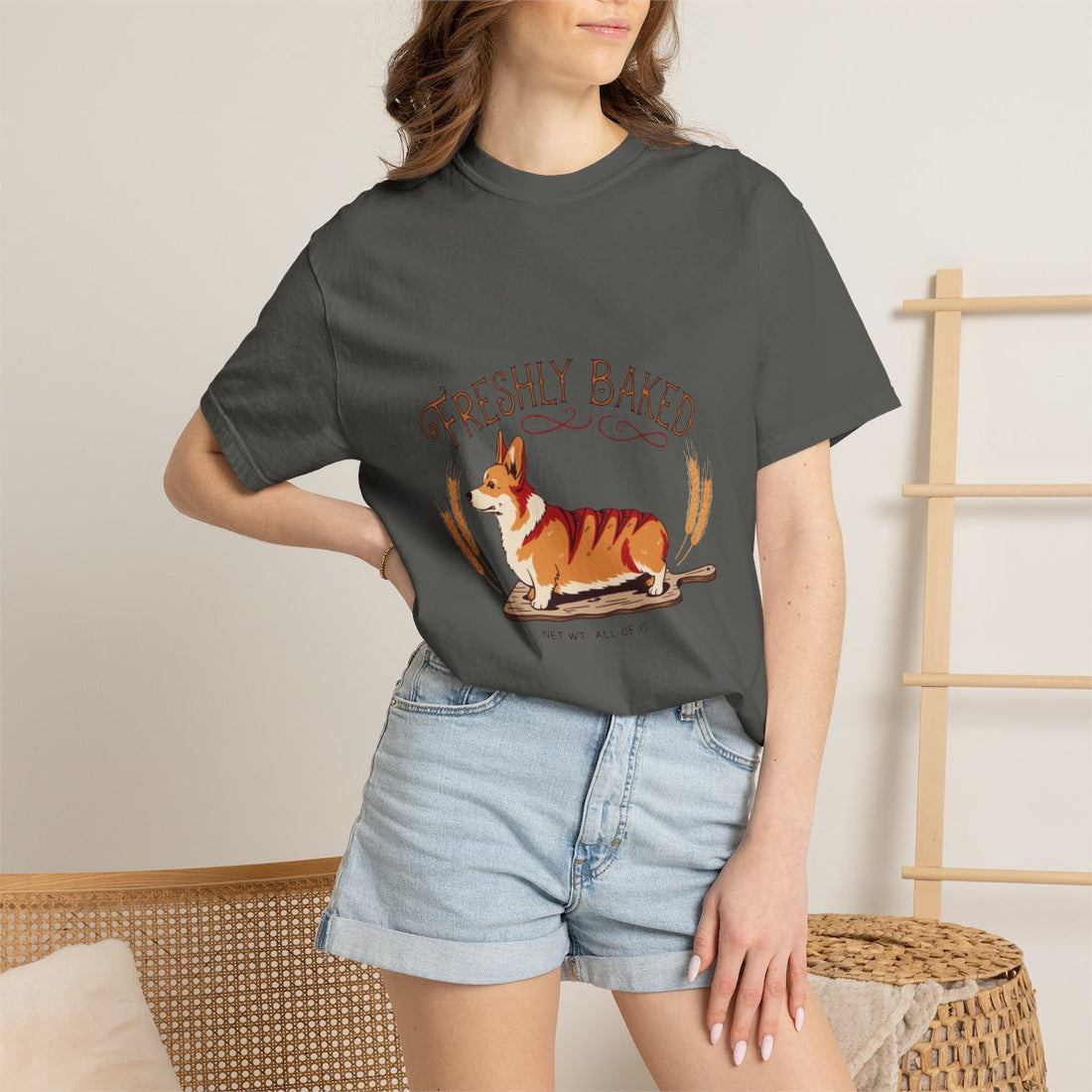 Pepper — Lifestyle | Corgi 'Freshly Baked' Garment-Dyed Tee
