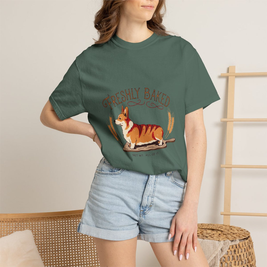 Blue Spruce — Lifestyle | Corgi 'Freshly Baked' Garment-Dyed Tee