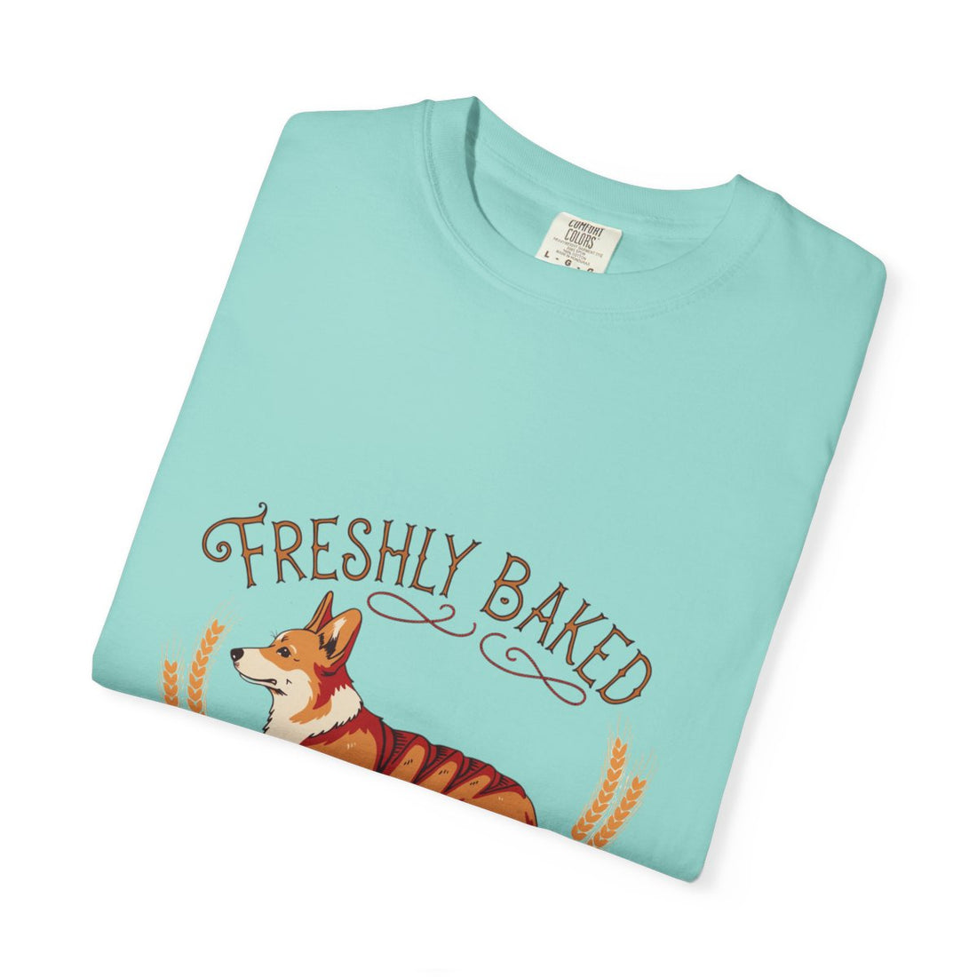 Chalky Mint — Folded | Corgi 'Freshly Baked' Garment-Dyed Tee