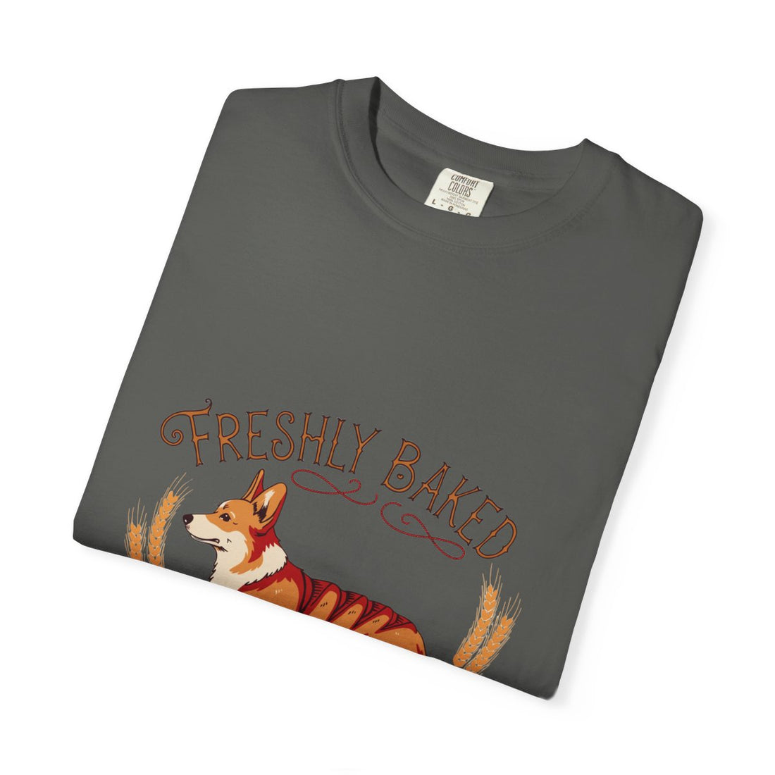 Pepper — Folded | Corgi 'Freshly Baked' Garment-Dyed Tee