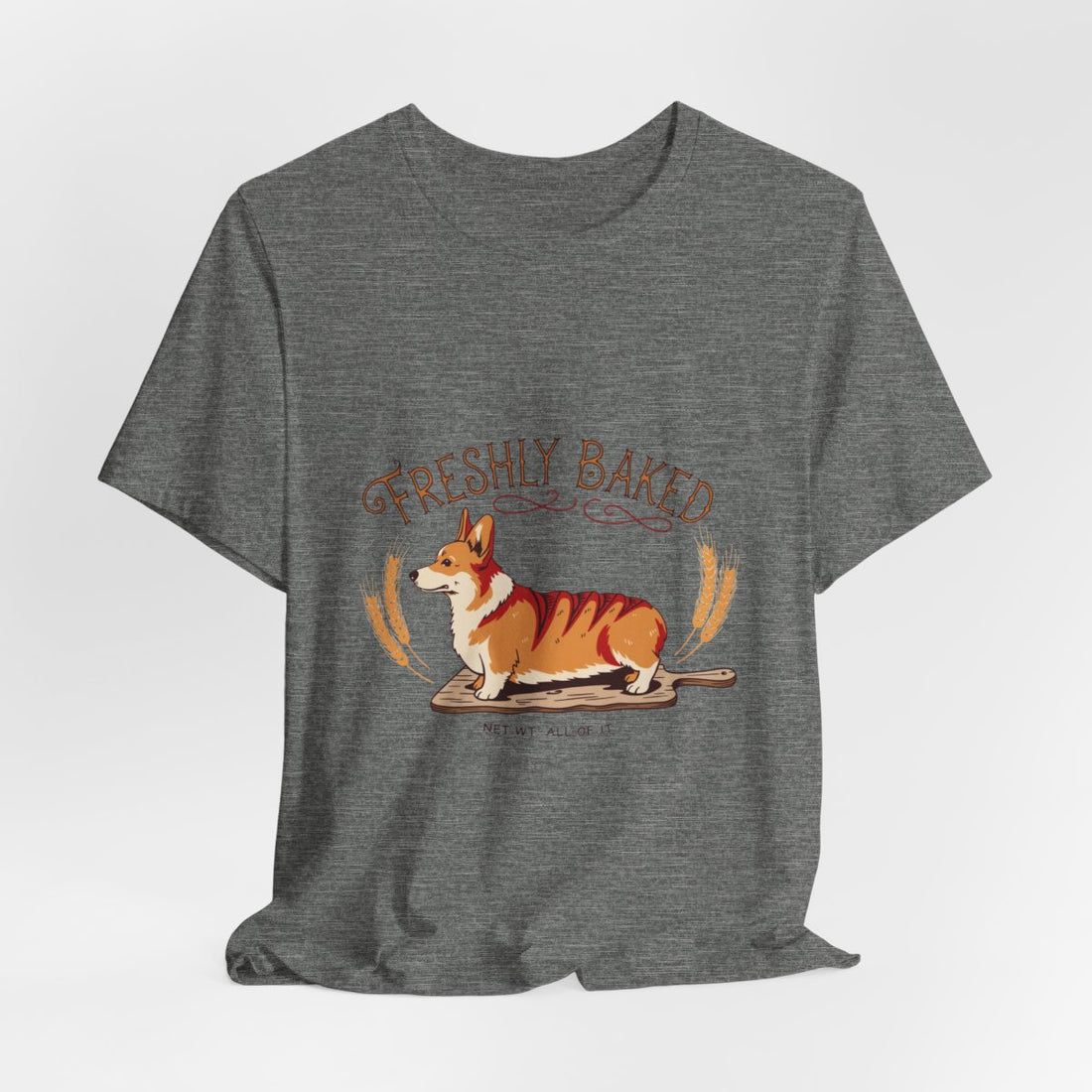 Deep Heather — Hanging | Corgi 'Freshly Baked' Tee