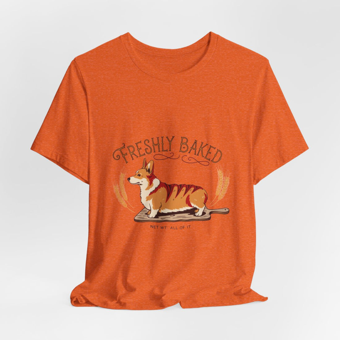 Heather Orange — Hanging | Corgi 'Freshly Baked' Tee