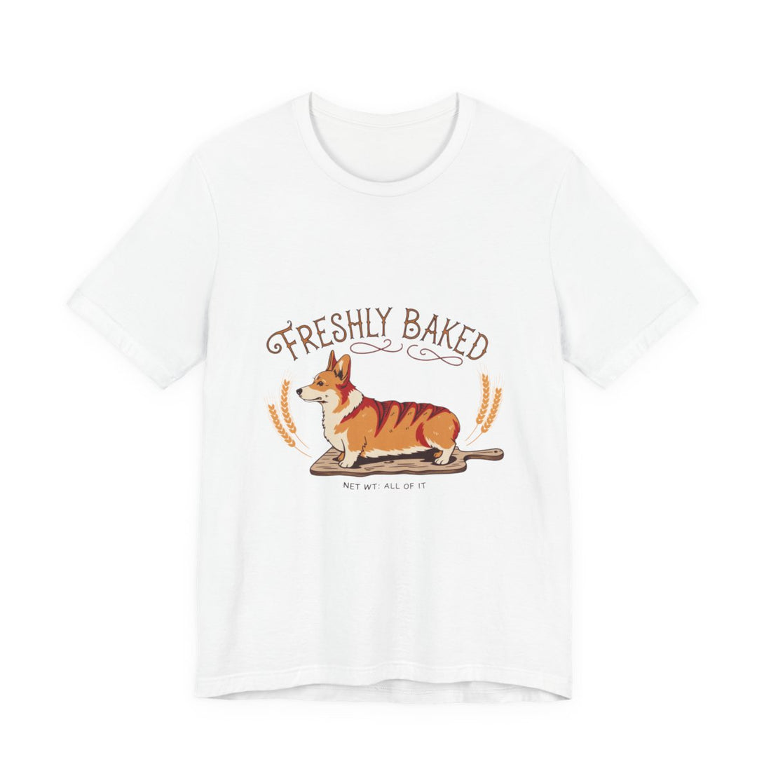 White — Front | Corgi 'Freshly Baked' Tee