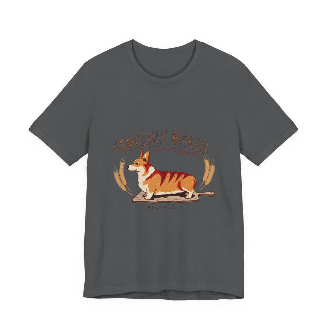 Asphalt — Front | Corgi 'Freshly Baked' Tee