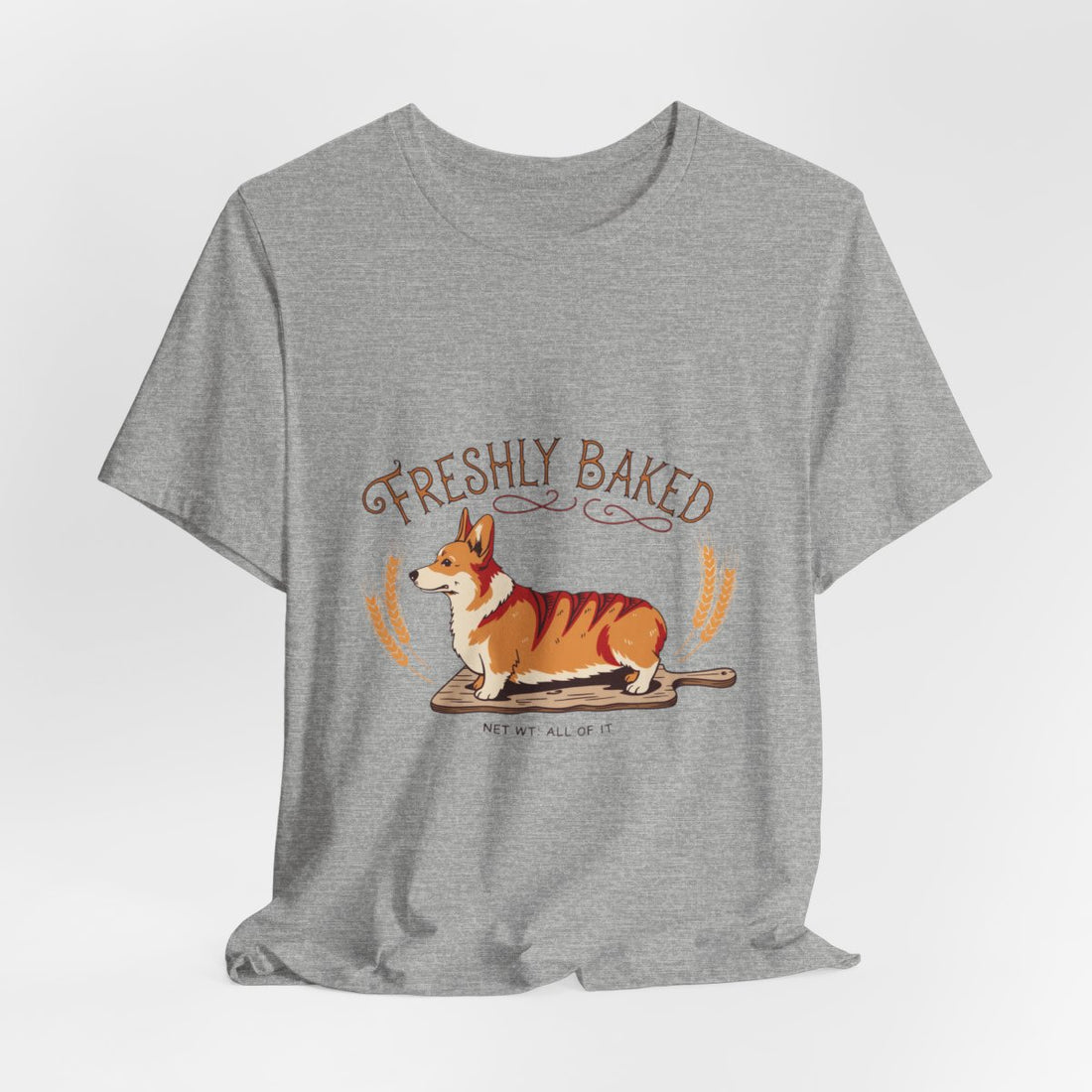 Athletic Heather — Hanging | Corgi 'Freshly Baked' Tee