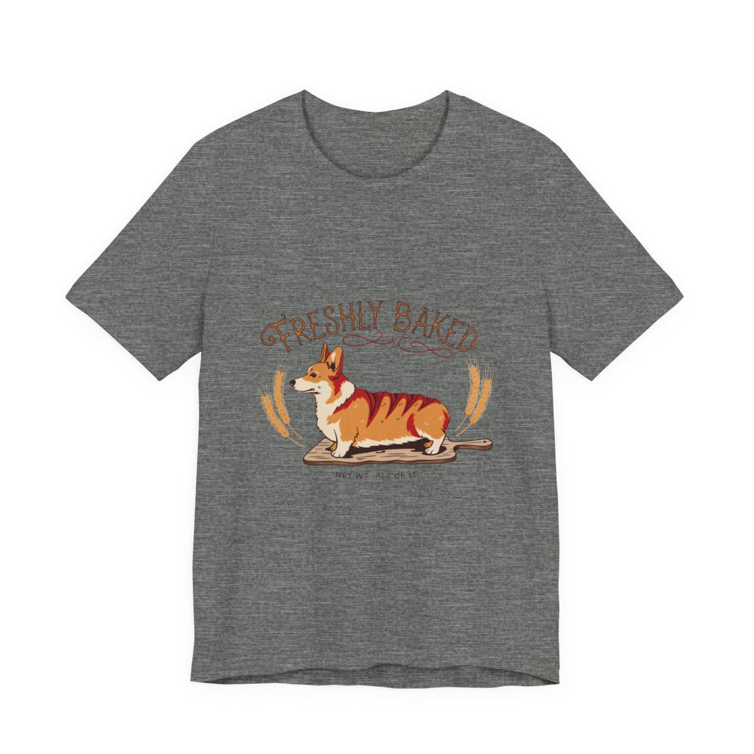 Deep Heather — Front | Corgi 'Freshly Baked' Tee