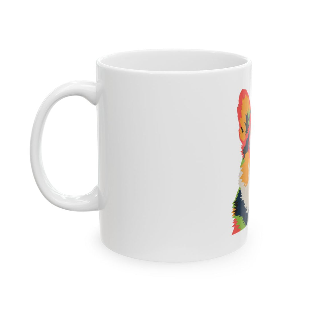 11oz — Left side | Corgi Short Legs Big Caffeine Mug