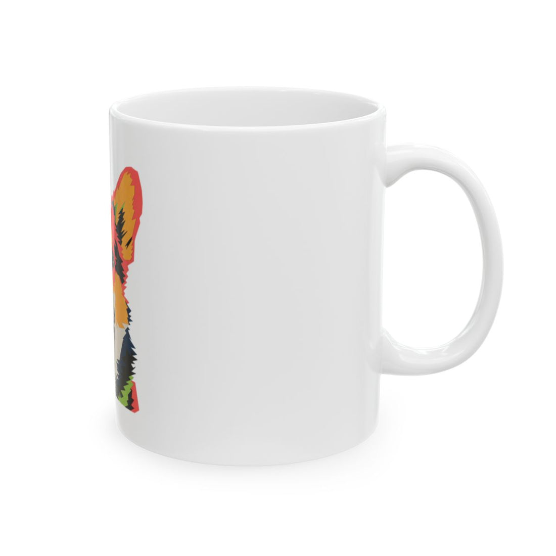 11oz — Right side | Corgi Short Legs Big Caffeine Mug