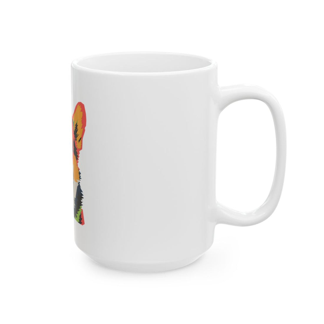 15oz — Right side | Corgi Short Legs Big Caffeine Mug