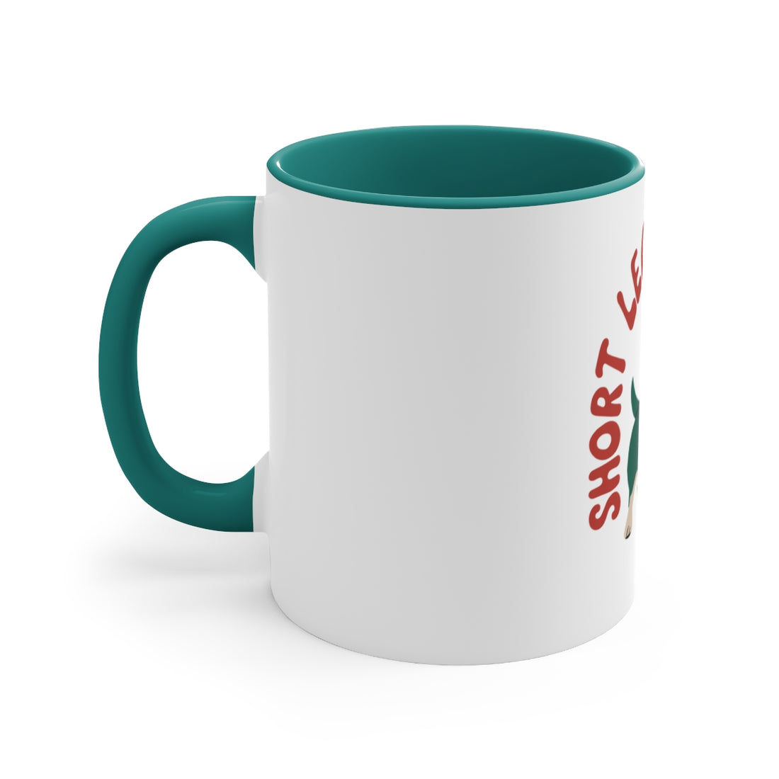 Green — Left side | Corgi Short Legs Big Plans Accent Mug