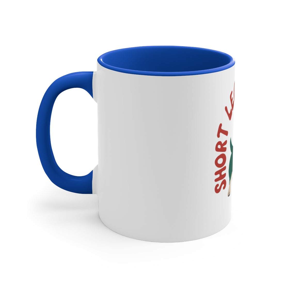 Blue — Left side | Corgi Short Legs Big Plans Accent Mug