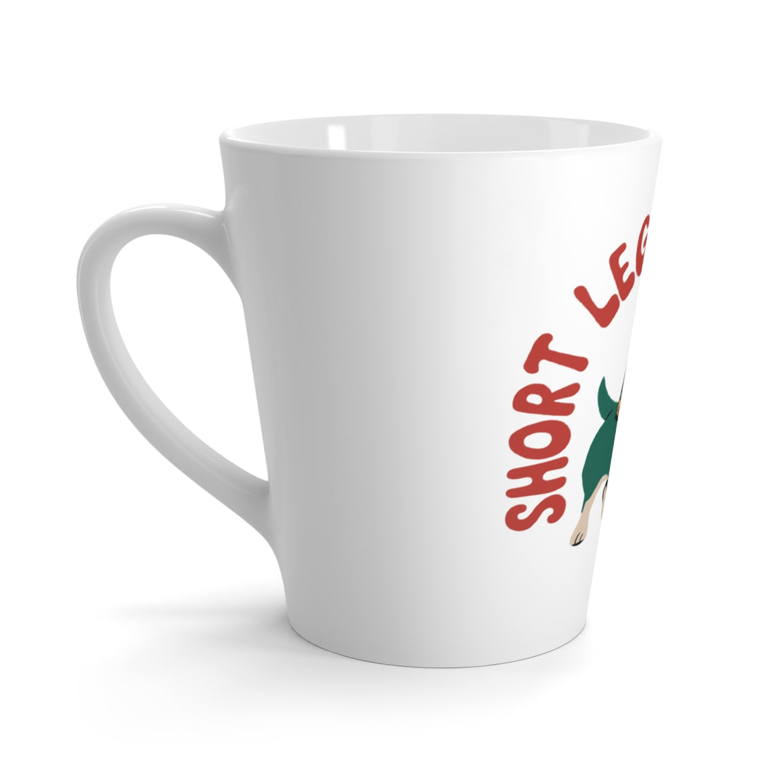 Left side | Corgi Short Legs Big Plans Latte Mug
