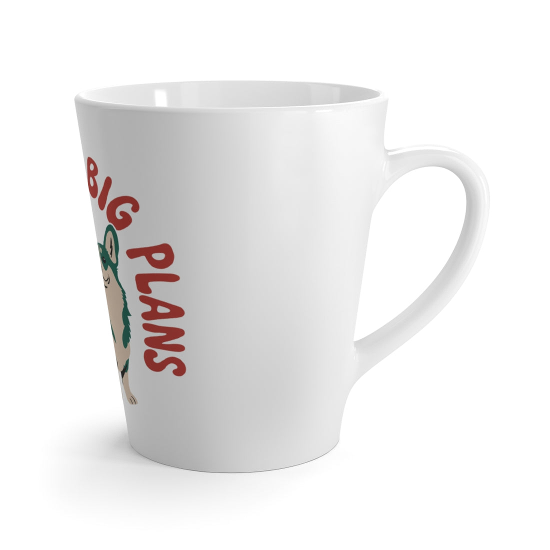 Right side | Corgi Short Legs Big Plans Latte Mug