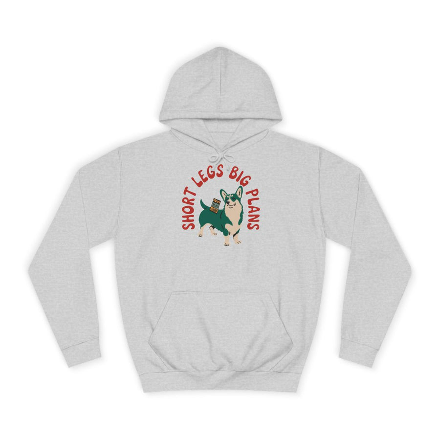 Corgi "Short Legs, Big Plans" Pullover Hoodie