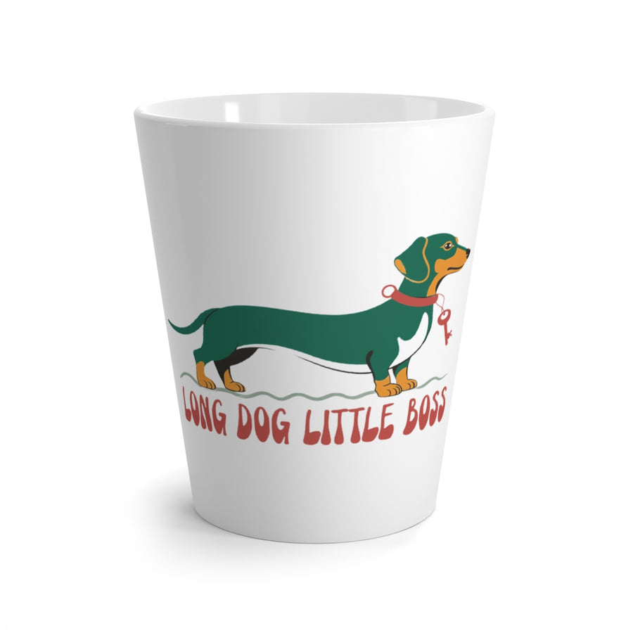 Dachshund Latte Mug — Little Boss Energy